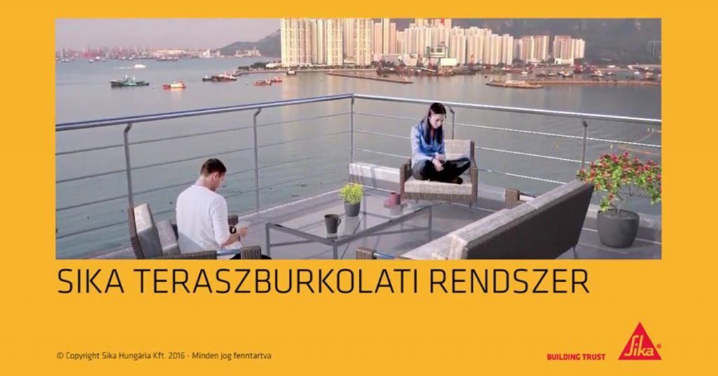 Vízszigetelés - ragasztás teraszon és erkélyen - Sika